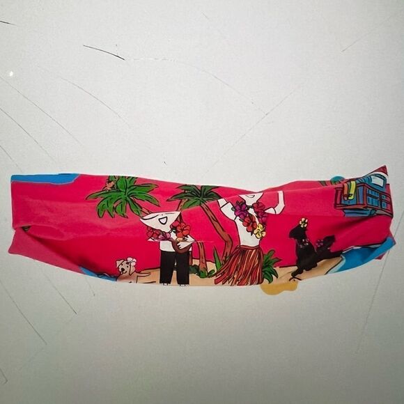 Dolce and Gabbana Printed Elastic Headband with Tags - Picture 9 of 9
